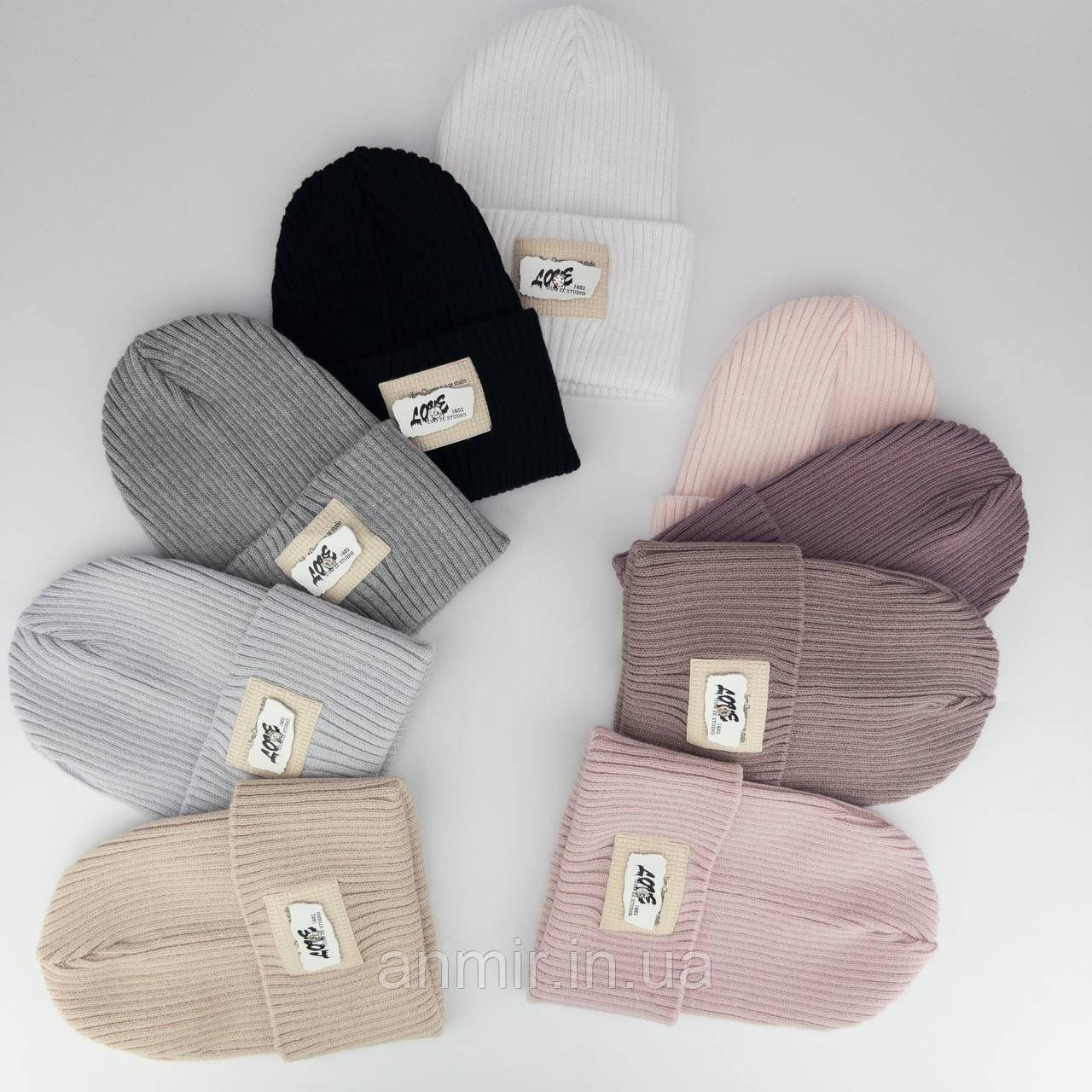 Шапка дитяча демісезонна LOVE одинарна віскоза 48-56, кольору міксом