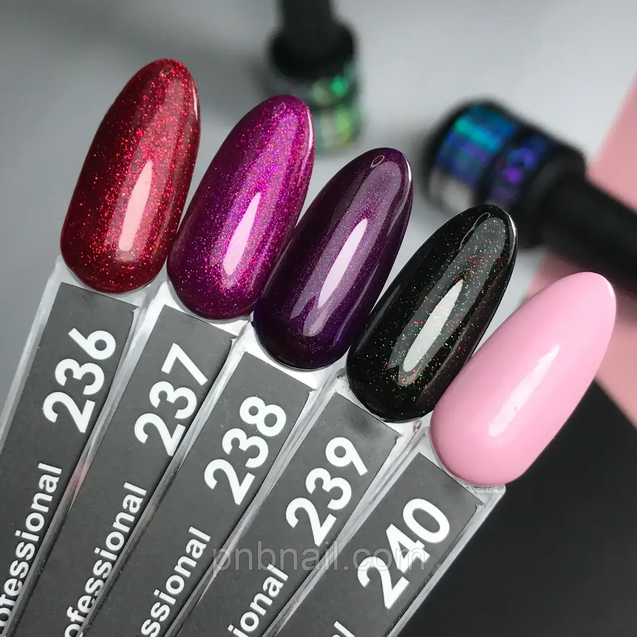 Гель-лак OXXI Professional №238 баклажановий з  шиммером , 10 мл