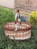 Корзина плетена з лози. L Арт:0-185, фото 2