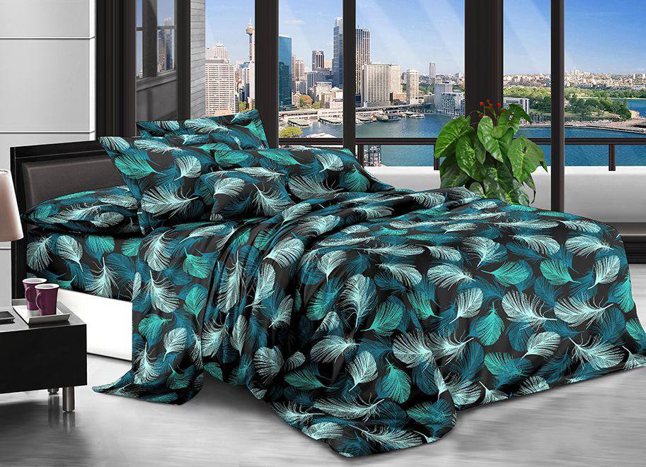 Комплект постільної білизни, бавовна 65% поліестер 35% двоспальний 175 смх215см