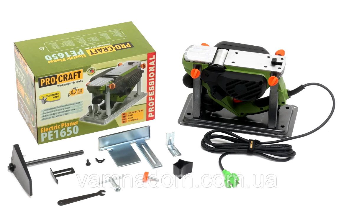 Електрорубанок Procraft PE1650, фото 1
