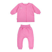 Комплект дитячий для дівчинки (кофта + штани) GABBI KT-25-3 Рожевий на зріст 74 (14635)