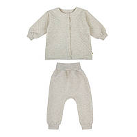 Комплект дитячий для дівчинки (кофта + штани) GABBI KT-25-3 Бежевий на зріст 74 (14635)