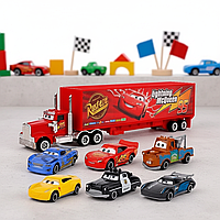 Набір з 7 машинок з мультфільму «Тачки» пластик, ігровий набір для дітей розвиток моторики та уяви