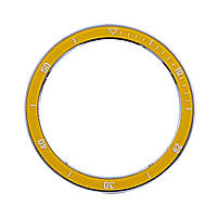 Комплект для Xiaomi Watch S3/S4 Yellow (безель ATR+шкіряний ремінець), фото 3