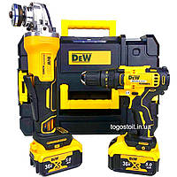 Набір акумуляторного інструменту 2в1 (36V, 5A) Шуруповерт DCD996NT + Болгарка DCG405