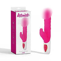 Розовый мультискоростной вибратор Thumping Thrusting Vibrator Морква