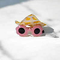 Набір аксесуарів для собак і котів: капелюшок із качечками та сонцезахисні окуляри