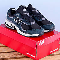 Чоловічі Кросівки New Balance 2002R сірі з білою підошвою