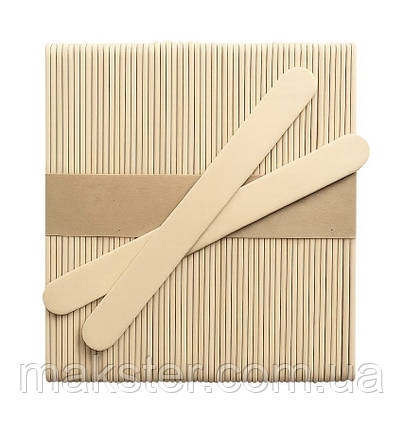 Шпателі дерев'яні вузькі (50 шт.), фото 1