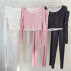 Жіночі піжами №F0366 Білий з квіточками, фото 7