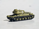 Model - броньований танк ІС-1 зістарений, масштаб 1/87, H0, фото 2