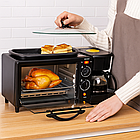 Електропіч 3в1 MS 5308B, 7 л, 1050 Вт, з кавоваркою та конфоркою, електрична мінідуховка, фото 6