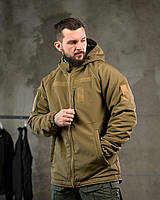 Военная зимняя куртка оливковая softshell patron тактическая, Армейская утепленная куртка цвета олива OMNI-HEAT с липучками вт6972