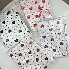 Жіночі піжами №D0442 Білий з бузковими серцями, фото 5