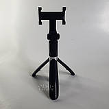 Штатив для телефона з пультом Bluetooth Selfie Stick, телескопічний трипод-селфі палиця Чорний, L01, фото 8