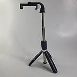 Штатив для телефона з пультом Bluetooth Selfie Stick, телескопічний трипод-селфі палиця Чорний, L01, фото 6