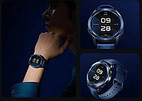 Комплект для Xiaomi Watch S3/S4 Blue (безель ATR+шкіряний ремінець), фото 8