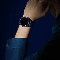 Комплект для Xiaomi Watch S3/S4 Blue (безель ATR+шкіряний ремінець), фото 7