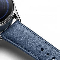 Комплект для Xiaomi Watch S3/S4 Blue (безель ATR+шкіряний ремінець), фото 5