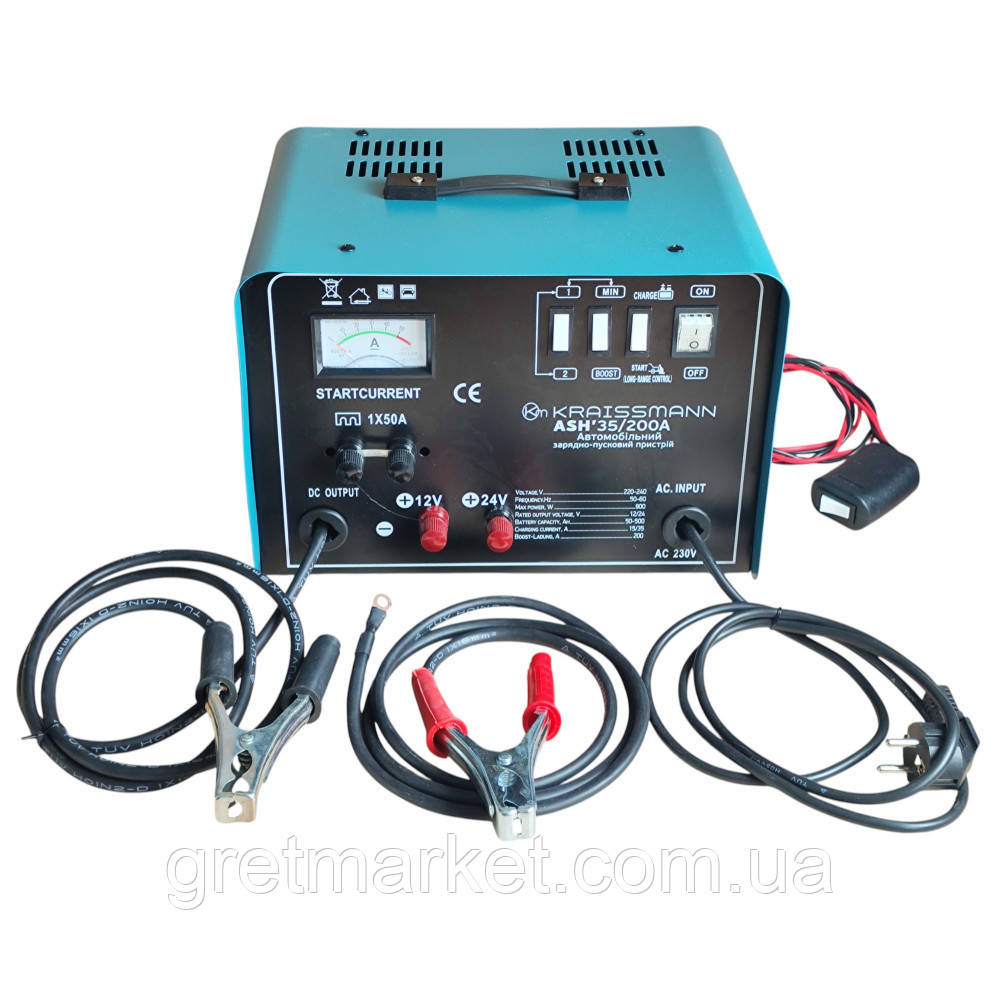 Пуско-зарядний пристрій KRAISSMANN ASH'35/200A, фото 1