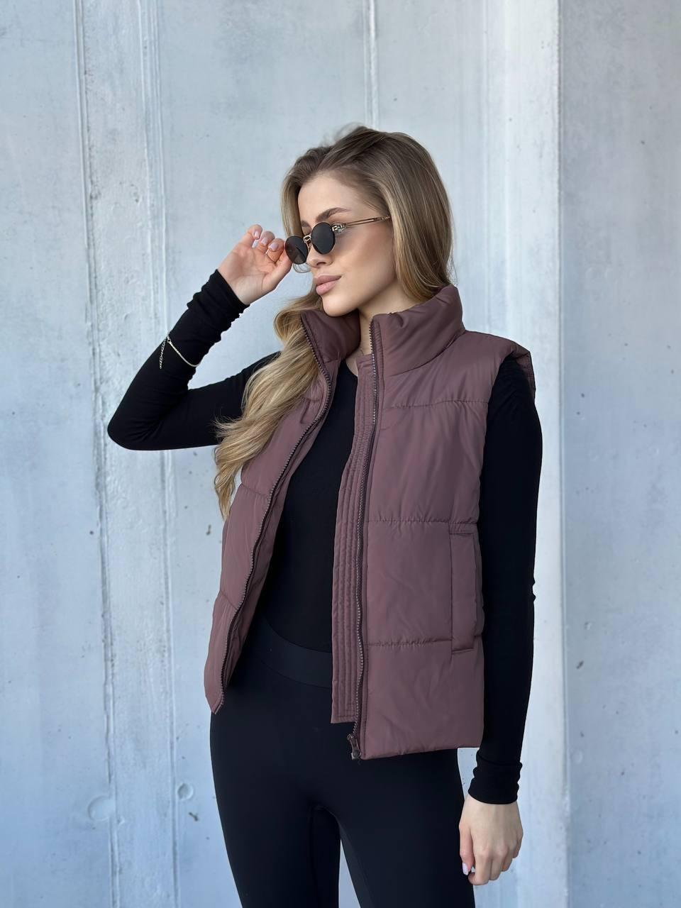 Жіноча тепла жилетка демісезон, фото 1