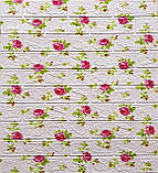 №111-4 Самоклеюча 3D панель "Троянди на білій цеглі" 77×70 см товщина 4 мм, фото 6