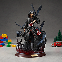 Фігурка аніме Ітачі Учіха з воронами ПВХ 29 см, статуетка колекційна для полиці з підставкою