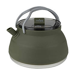 Чайник туристичний Tribe Collapsible Kettle 1,5 л силіконовий T-FF-0026, olive