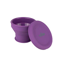Стакан Tribe Collapsible Shot 90 мл з кришкою силіконовий T-FF-0030, plum
