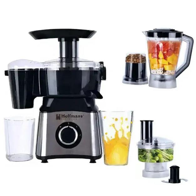Кухонний комбайн Hoffmans HM-1267 мережевий 1200 Вт Кавомолка Стаціонарний блендер Подрібнювач