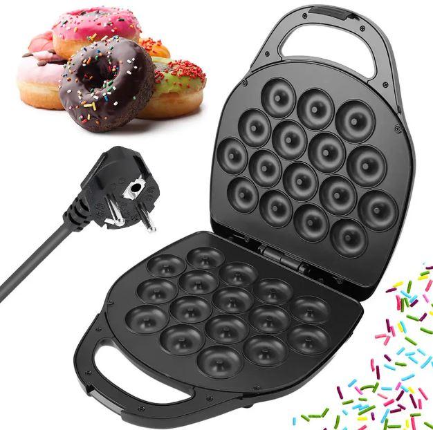 Апарат для приготування пончиків Hoffmans HM-3010 Пончиковий апарат 16 шт, 1400 Вт, Машинка для пончиків