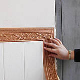 Плінтус, молдинг, бордюр стельовий, статевий, стіновий 3D самоклейний. 8 см х 10 метрів. Classic Lux, фото 4