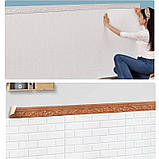 Плінтус, молдинг, бордюр стельовий, статевий, стіновий 3D самоклейний. 8 см х 10 метрів. Classic Lux, фото 9