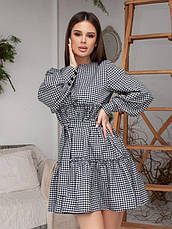 Плаття ISSA PLUS 14416 XL чорний/білий, фото 4