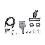 Змішувач для ванни Qtap Presto (з душовим гарнітуром) QTPRE259GRP45584 Graphite, фото 7