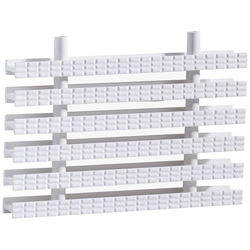 Переливна решітка Aquaviva Classic з подвійним з'єднанням 195x25 мм (біла)