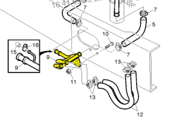 Патрубок охолодження 21086862 Volvo  з нержавійки - ДОВІЧНА ГАРАНТІЯ, фото 1