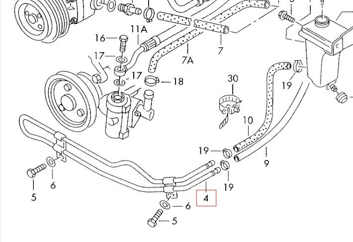 Трубки радіатора посилювача 8d0422885 Audi, VW  з нержавійки - ДОВІЧНА ГАРАНТІЯ, фото 1
