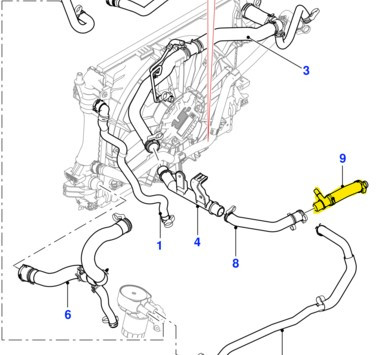Патрубок охолодження Lr057611 Jaguar, Range Rover з нержавійки - ДОВІЧНА ГАРАНТІЯ, фото 1