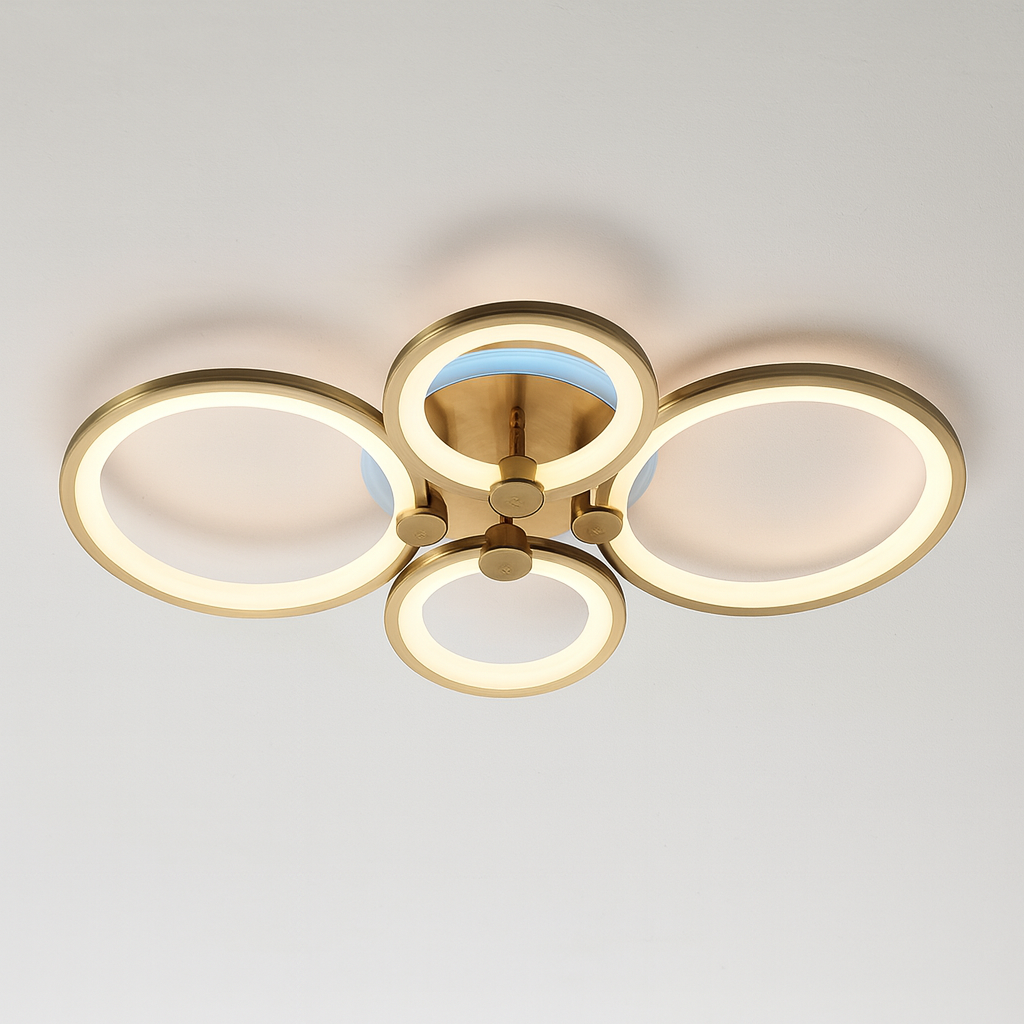 Led люстра з підсвіткою SVET 112W до 20 м² колір Бронзовий SL-5332/2+2 AB+RGB, фото 1