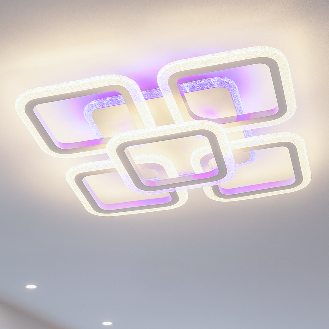 Люстра з різними кольорами Link 70W до 16 м² колір Білий 10573, фото 1