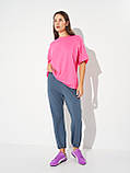 Футболка жіноча оверсайз 25/Ж584-24 S рожевий, фото 4