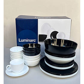 Сервіз столовий 44 предмети Luminarc Diwali Black&White P4678