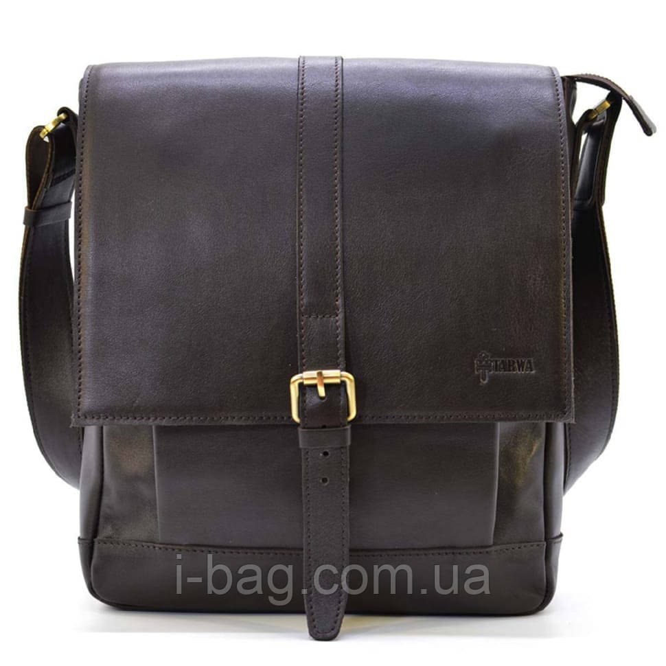 Чоловіча шкіряна сумка через плече GC-1811-4lx TARWA коричнева, фото 1