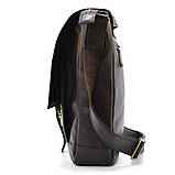 Чоловіча шкіряна сумка через плече GC-1811-4lx TARWA коричнева, фото 5