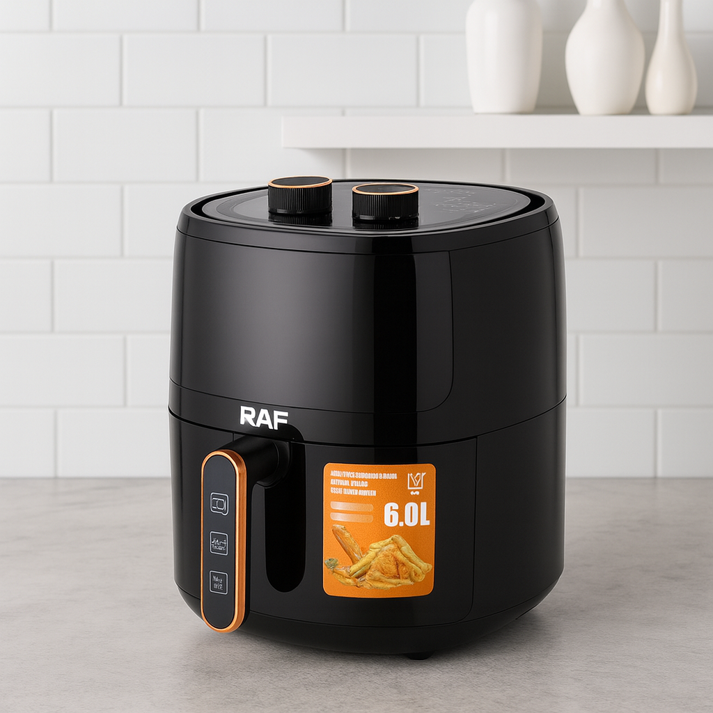 Аерофритюрниця RAF R.5324 — 6 л, 1500 Вт, механічне керування, фото 1