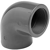 Коліно ПВХ Effast RERGOE032D 90° з внутрішньою різьбою, d1"