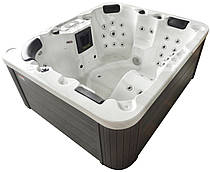 СПА-басейн Aquajoy Como (190х160х82 см), Сріблясто-білий мармур