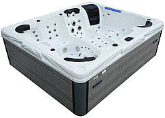 СПА-басейн Aquajoy Saint-Tropez (280х230х95 см), Сріблясто-білий мармур